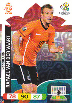 Rafael van der Vaart Netherlands Panini UEFA EURO 2012 #138